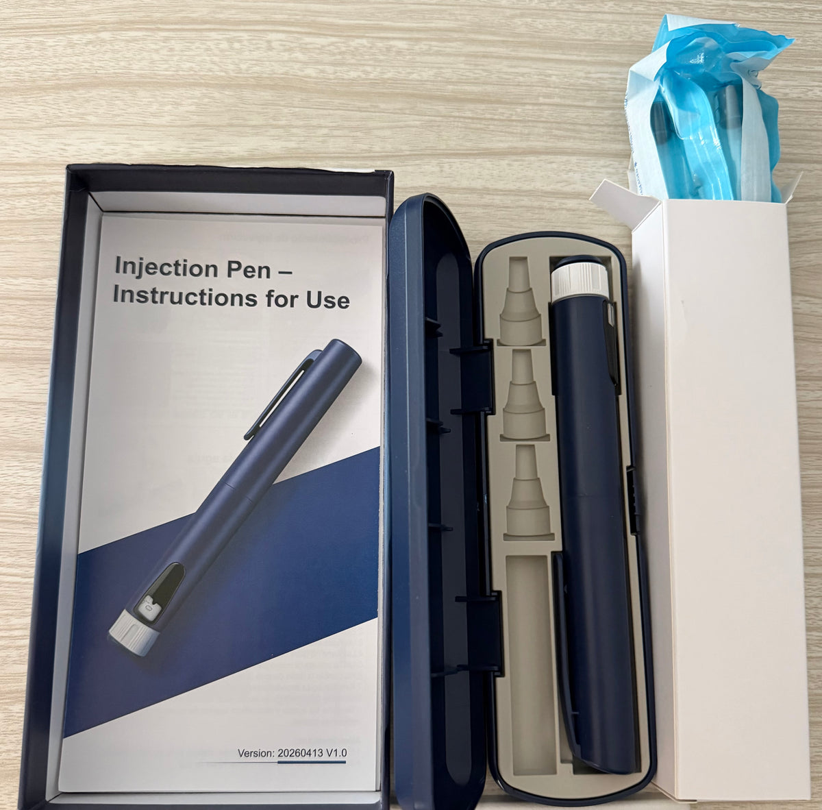Injection Pen, V2 Pen Injector, Auto Injector Pen, Reusable Injection Pen
Adjustable Pen Compatible with 3ml Pen Cartridge, Portable Kit with Travel Case and 5×3ml Cartridges, Precise 80-Unit Scale