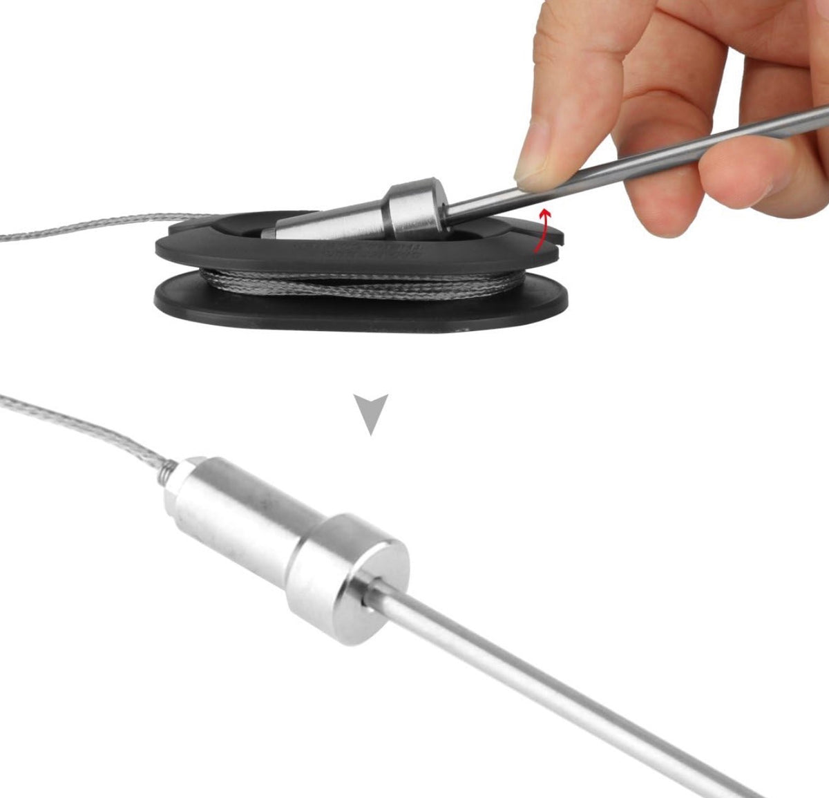 Replacement Probes 4 Packs Improved Stainless Steel Additional Probes Wire for Grill Thermometer