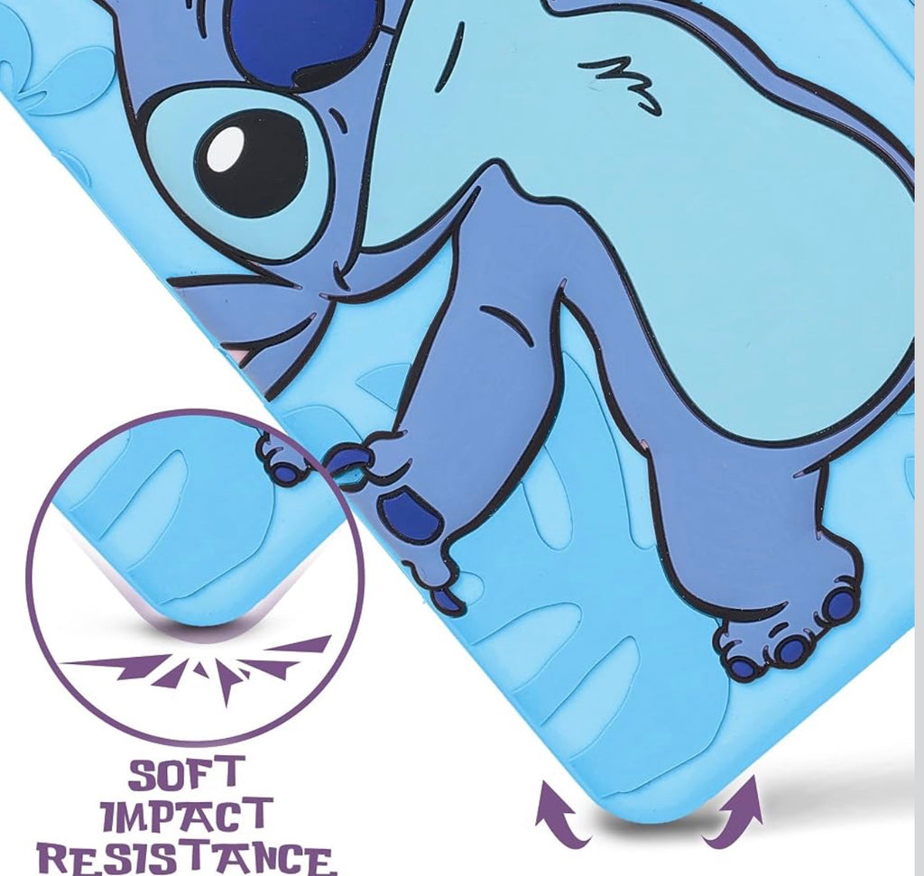 Disney Lilo and Stitch Kids iPad Case - 10.9 Inch Case for iPad 10th Generation (2022) & A16 11th Generation 11 inch (2025) - Tablet Cover with Stand, Shockproof Silicone Protector