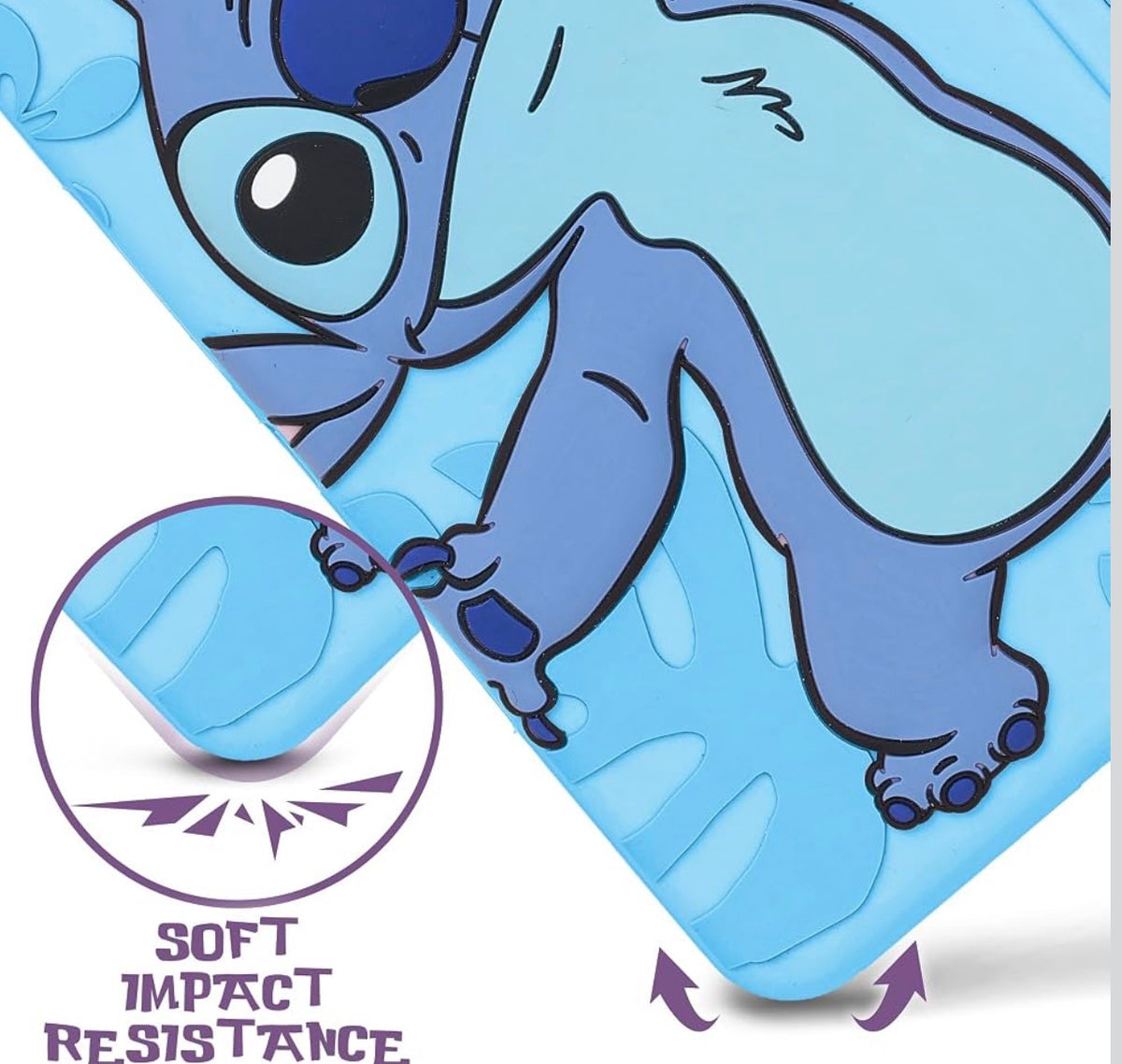 Disney Lilo and Stitch Kids iPad Case - 10.9 Inch Case for iPad 10th Generation (2022) & A16 11th Generation 11 inch (2025) - Tablet Cover with Stand, Shockproof Silicone Protector
