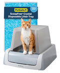 PetSafe ScoopFree Crystal Pro Legacy Self-Cleaning Litter Box, Front-Entry
Hands-Free Automatic Cleaning, Advanced Odor Control, Health Counter Display, Includes 1 Disposable Crystal Litter Tray & 1 Bag of Litter