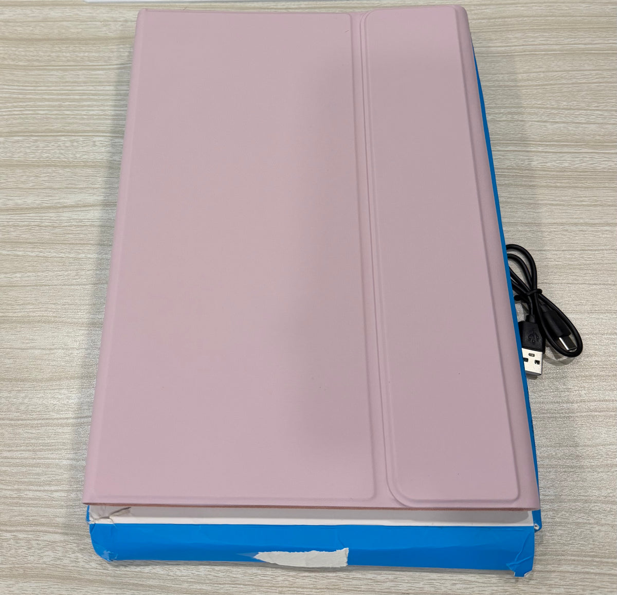 Keyboard Case for Samsung Tab S10 Plus/ S9 FE+/ S9+/ S8 Plus /S7 Plus/S7 FE 12.4" Smart Backlit Case Keyboard with Pen Holder (Light Pink)