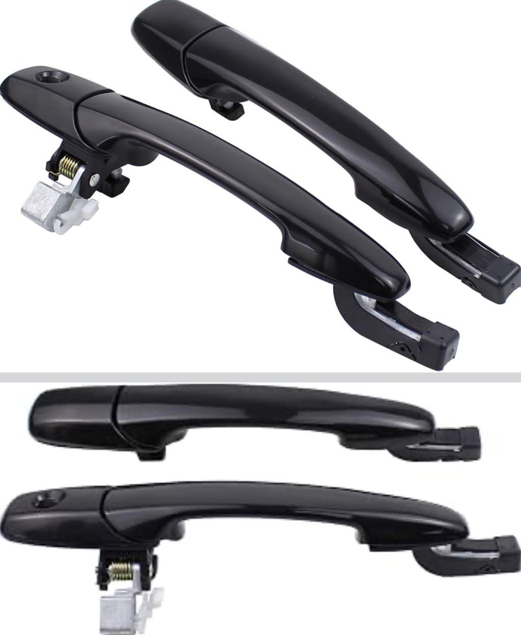 Primed Black Front Rear Left and Right Exterior Door Handles for Mazda 3 2004-2009 6 2003-2008 CX-7 2007-2012 CX-9 2007-2015 RX-8 2004-2008