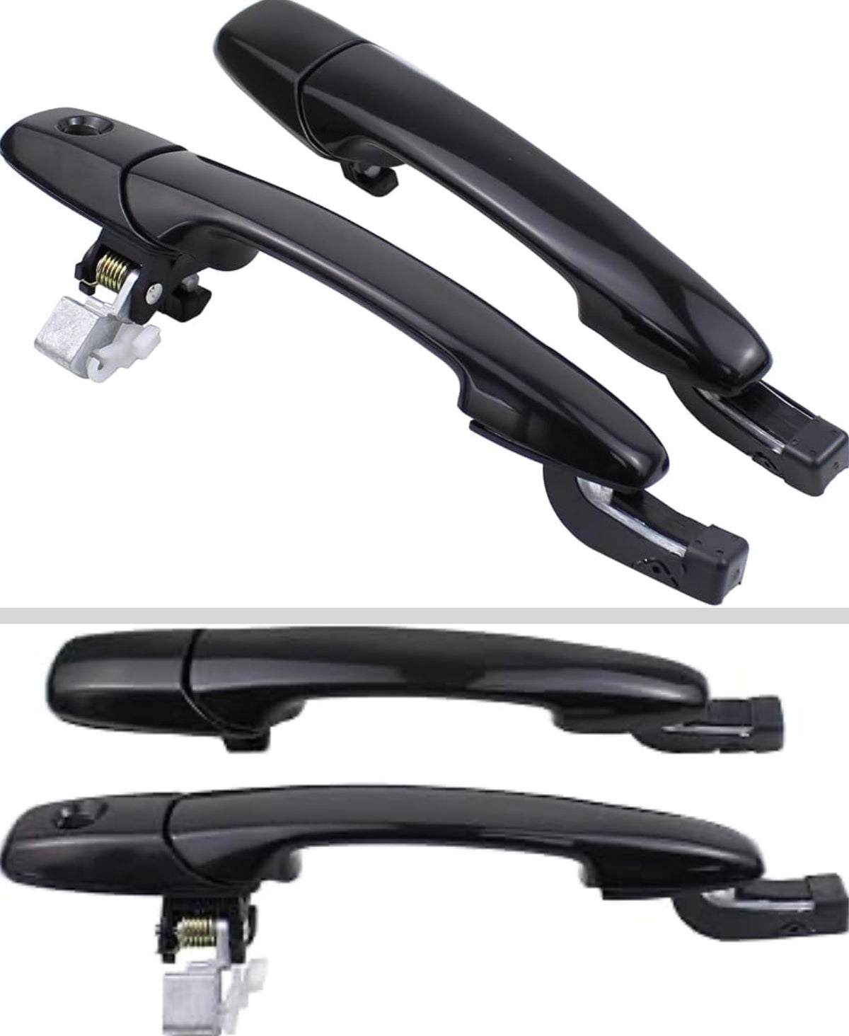 Primed Black Front Rear Left and Right Exterior Door Handles for Mazda 3 2004-2009 6 2003-2008 CX-7 2007-2012 CX-9 2007-2015 RX-8 2004-2008