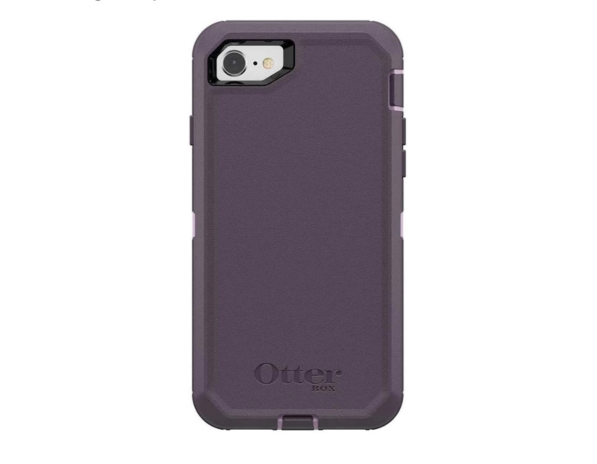 OtterBox Defender Series Case iPhone SE 3rd Gen (2022), iPhone SE 2nd Gen (2020), iPhone 8/7 (NOT Plus) Case Only - Non-Retail Packaging - Purple Nebula