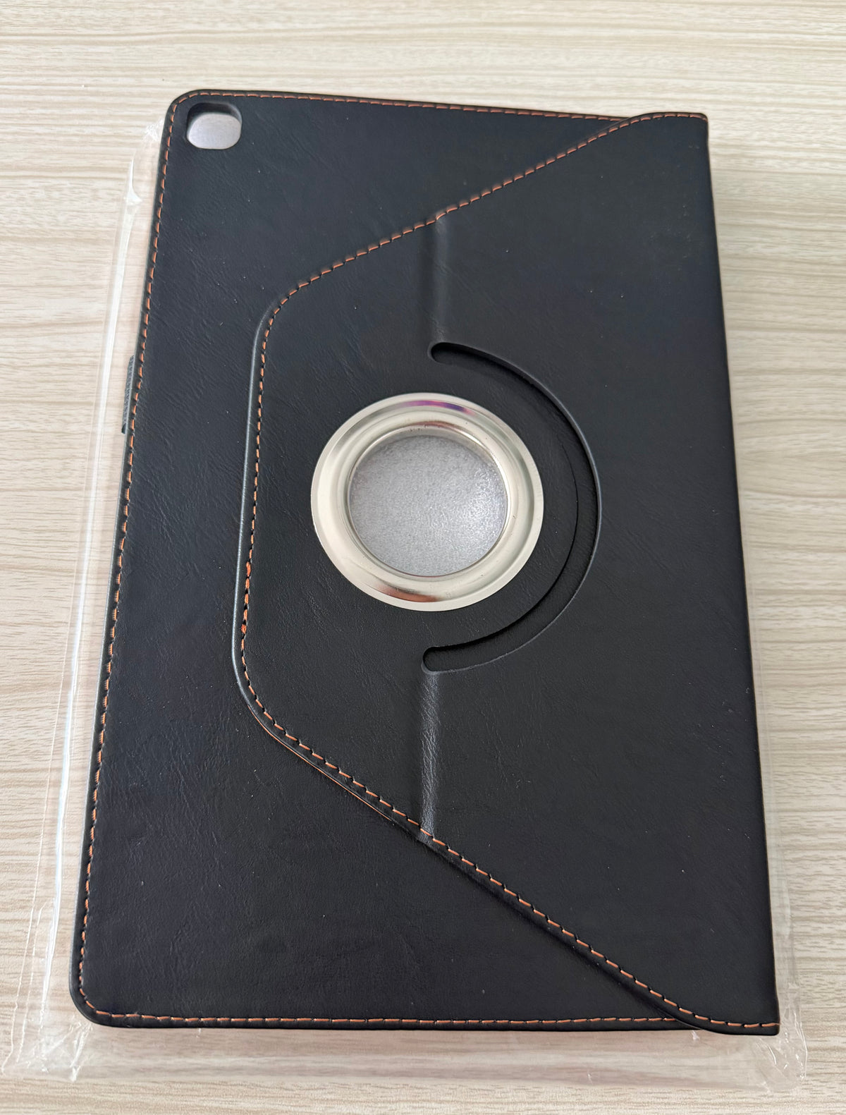 Protective Tablet Cover for Samsung Galaxy Tab A 10.1” 2019, 360 Protection Multi-Angle Viewing Folio Stand w/Pencil Holder - Black & Brown