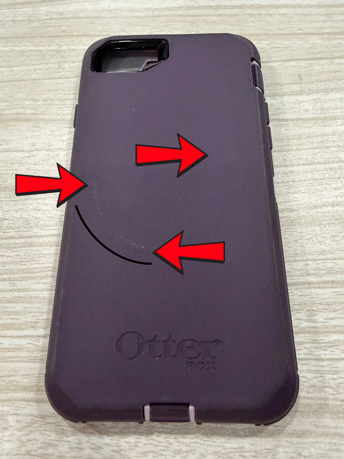 OtterBox Defender Series Case iPhone SE 3rd Gen (2022), iPhone SE 2nd Gen (2020), iPhone 8/7 (NOT Plus) Case Only - Non-Retail Packaging - Purple Nebula