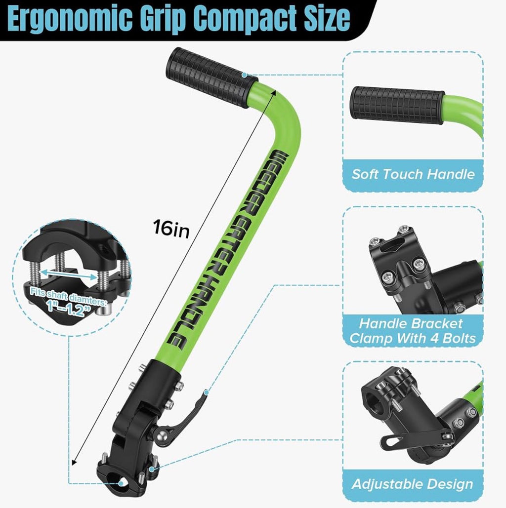 Weed Eater Handle, String Trimmers Handle with Gloves, Trimmer Grip Extension for Enhanced Back Protection, Lawn Trimmer Handle Grip for Yard Trimming