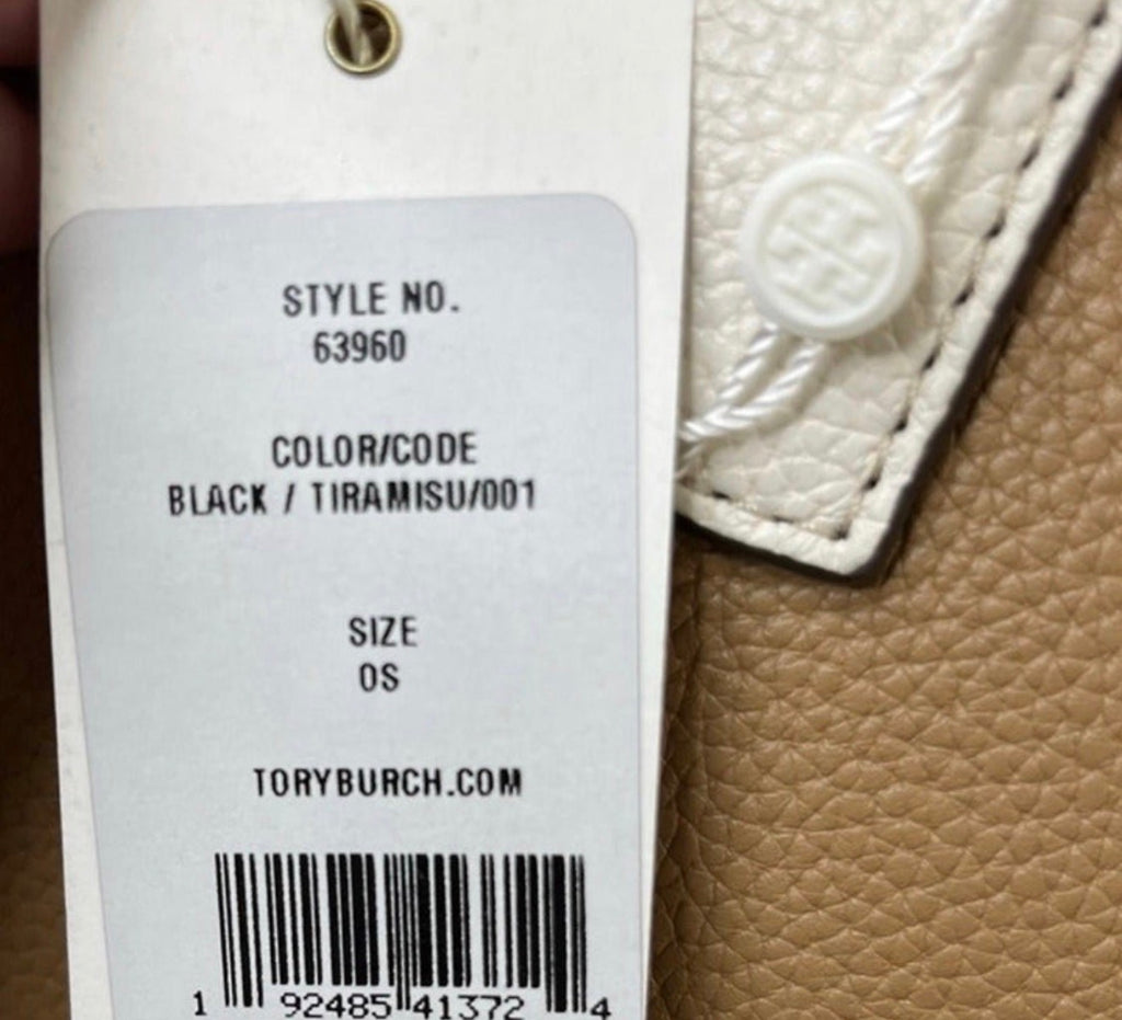 Tory Burch - McGraw Color Block Large Tote - Black and Tiramisu