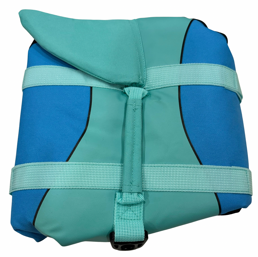 Malier Dog Life Jacket, Ripstop Dog Life Vest with High Buoyancy for Swimming Boating, High Visibility, Shark Puppy Lifesaver for Small Medium Large Dogs (Medium)