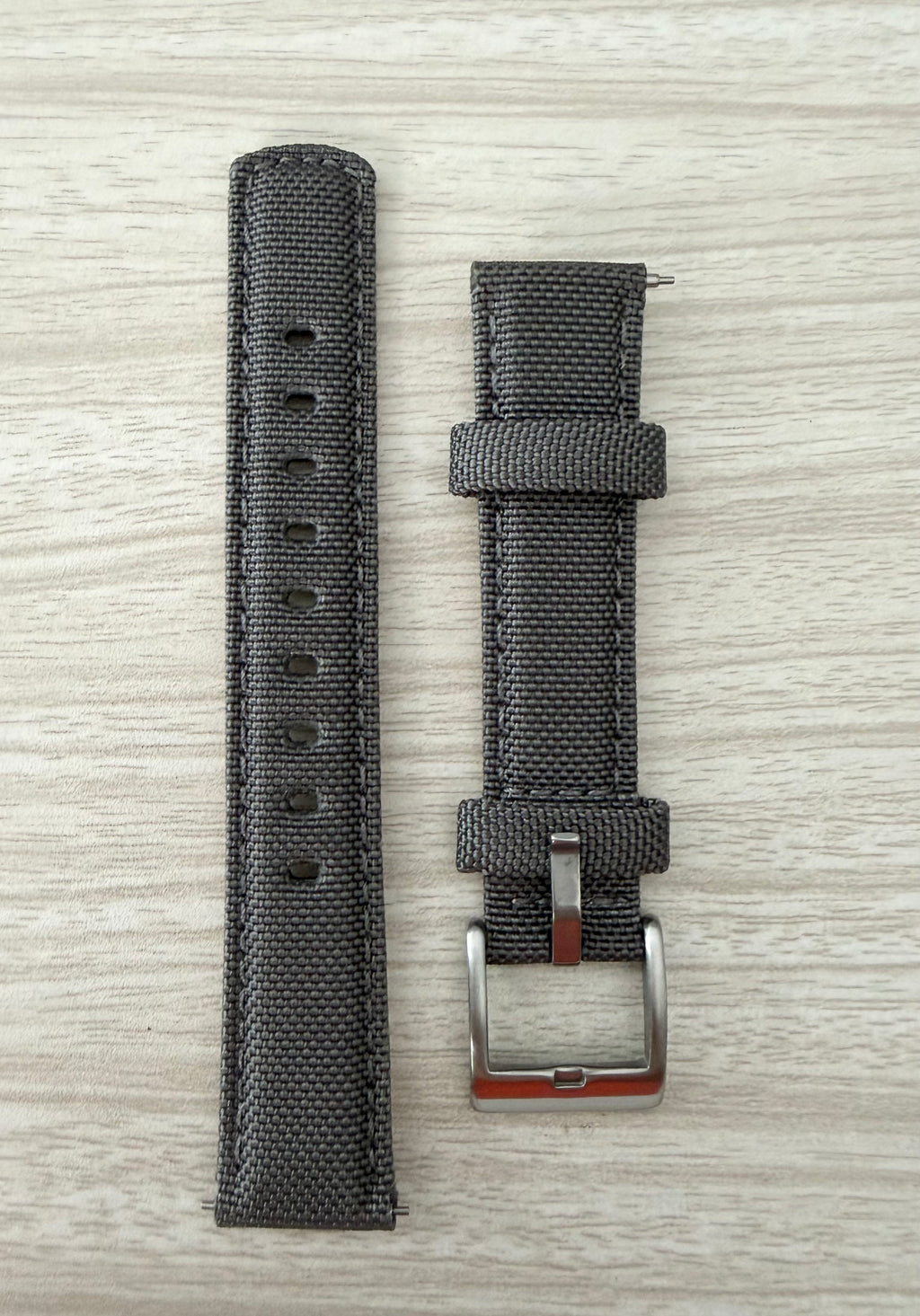 Ritche - Sailcloth Watch Band Quick Release Watch Strap Compatible with Samsung Galaxy Watch 6 Classic 43mm 47mm 40mm 44mmTimex / Seiko / Fossil / Citizen for Men Women, White Elephant Gifts, Stocking Stuffers for Men