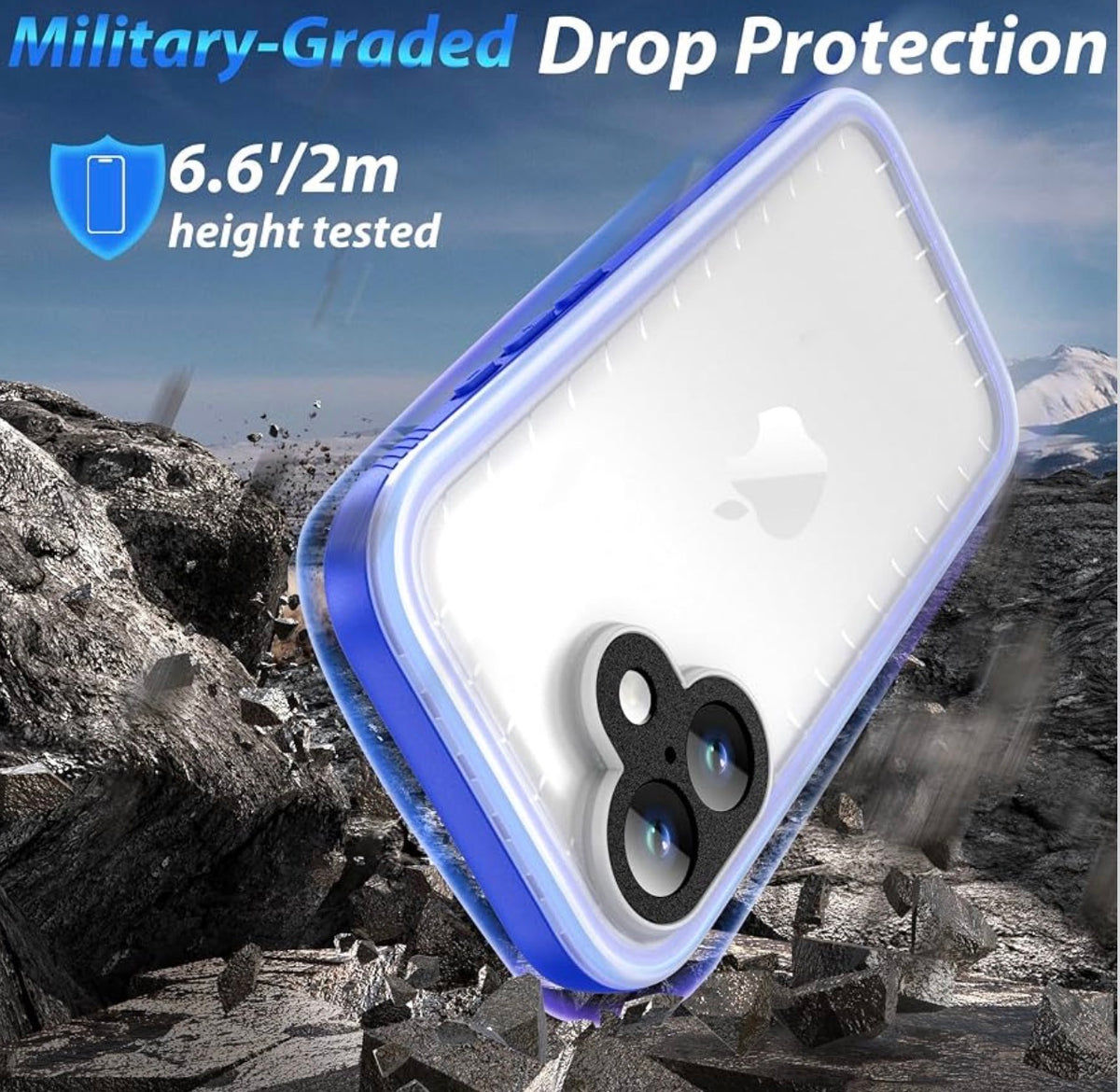 SPORTLINK for iPhone 17 Waterproof Case, Blue
Military-Grade Heavy-Duty 360° Full-Body Protection with Built-in Screen & Camera Protectors, Dustproof, Shockproof