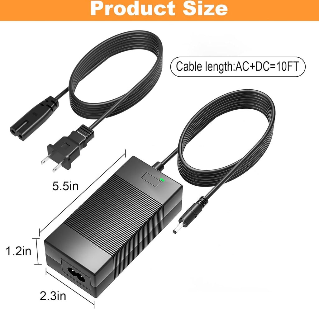 42V Charger for Hiboy S2 36V Lithium-ion Battery Compatible with Hiboy S2 Pro, S2 Lite, S2, KS4, KS4 Pro, NEX, NEX3, NEX5, Max, Max3, Max V2 Power Adapter Cord for Scooter