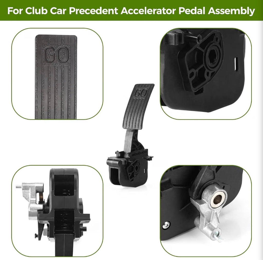 Accelerator Pedal Assembly with Sensor for Club Car 2010-Up Precedent/Tempo/Onward Gas Golf Carts, Replaces OEM 102595502 & 102595601 (2nd Gen)