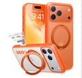 Upgrade 360 Magnetic Stand for iPhone 17 PRO Case, Fit for MagSafe
Mil-Grade Protection, Camera Control Button, Slim Soft Edge Translucent Back for iPhone 17 Pro 6.3 inch, Orange