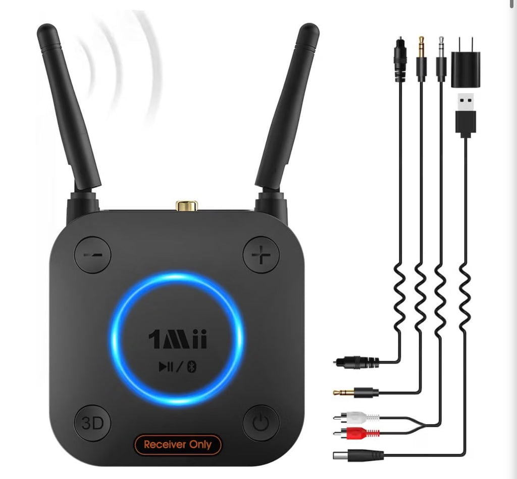 B06Pro Bluetooth 5.3 Receiver for Home Stereo, Hi-Fi Audio Adapter
Long Range, aptX HD Low Latency, AUX RCA Optical Coaxial, Wireless Music Streaming from Your Phone to Old Stereo Systems