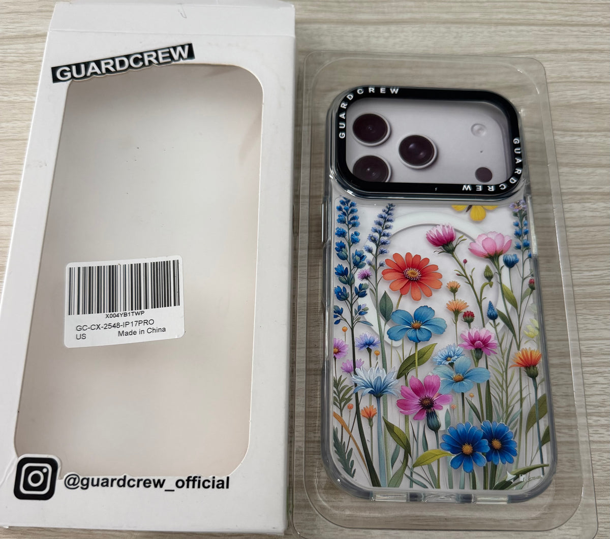 Magnetic Case for iPhone 17 Pro, [Butterfly with Wildflowers] Design for Women, [11FT Military-Grade Drop Tested] Compatible with Mag-Safe, Slim Shockproof Aesthetic Cover, 6.3"