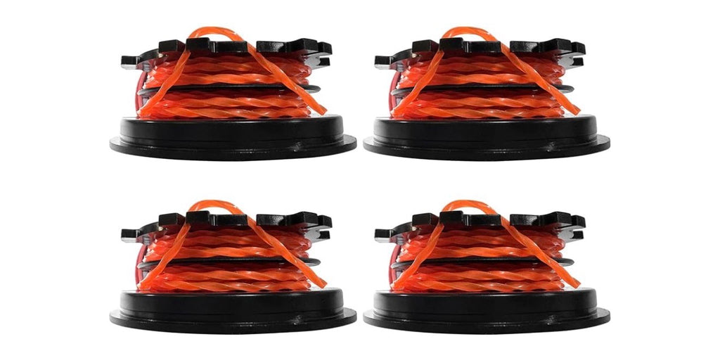 4 Pack, Replacement Spool for Troy-Bilt TB22 TB25CB TB25SB TB252S String Trimmer Replacement String for Troy-Bilt TB22 TB25 Series Gas String Trimmer for Hyper Tough H2510 H2520 for Craftsman WS2200 WC2200