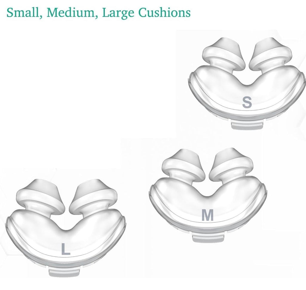 Nasal Pillow - Universal Nasal Mask Nose Pillows System Assembly
Includes Small Medium Large Nose Adapter Nasal Pillows Nose Pillow for AirSense 11 Supplies AirSense 10 Supplies