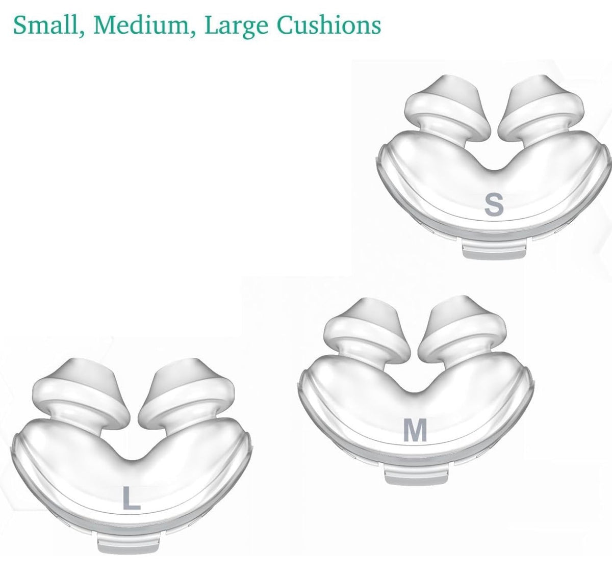 Nasal Pillow - Universal Nasal Mask Nose Pillows System Assembly
Includes Small Medium Large Nose Adapter Nasal Pillows Nose Pillow for AirSense 11 Supplies AirSense 10 Supplies
