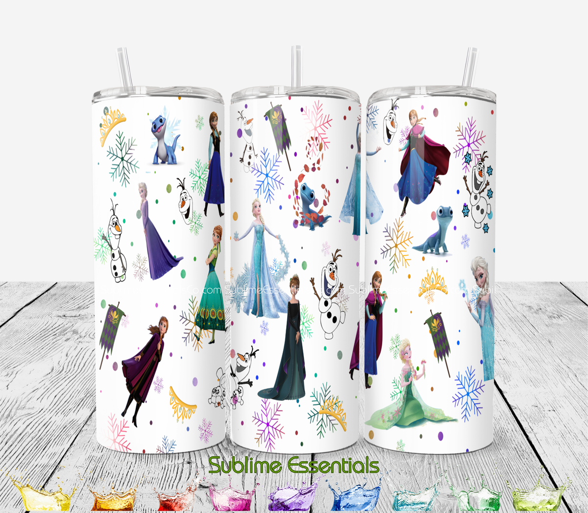 Frozen "Snowflakes Collage" Digital Download - PNG & JPEG Format