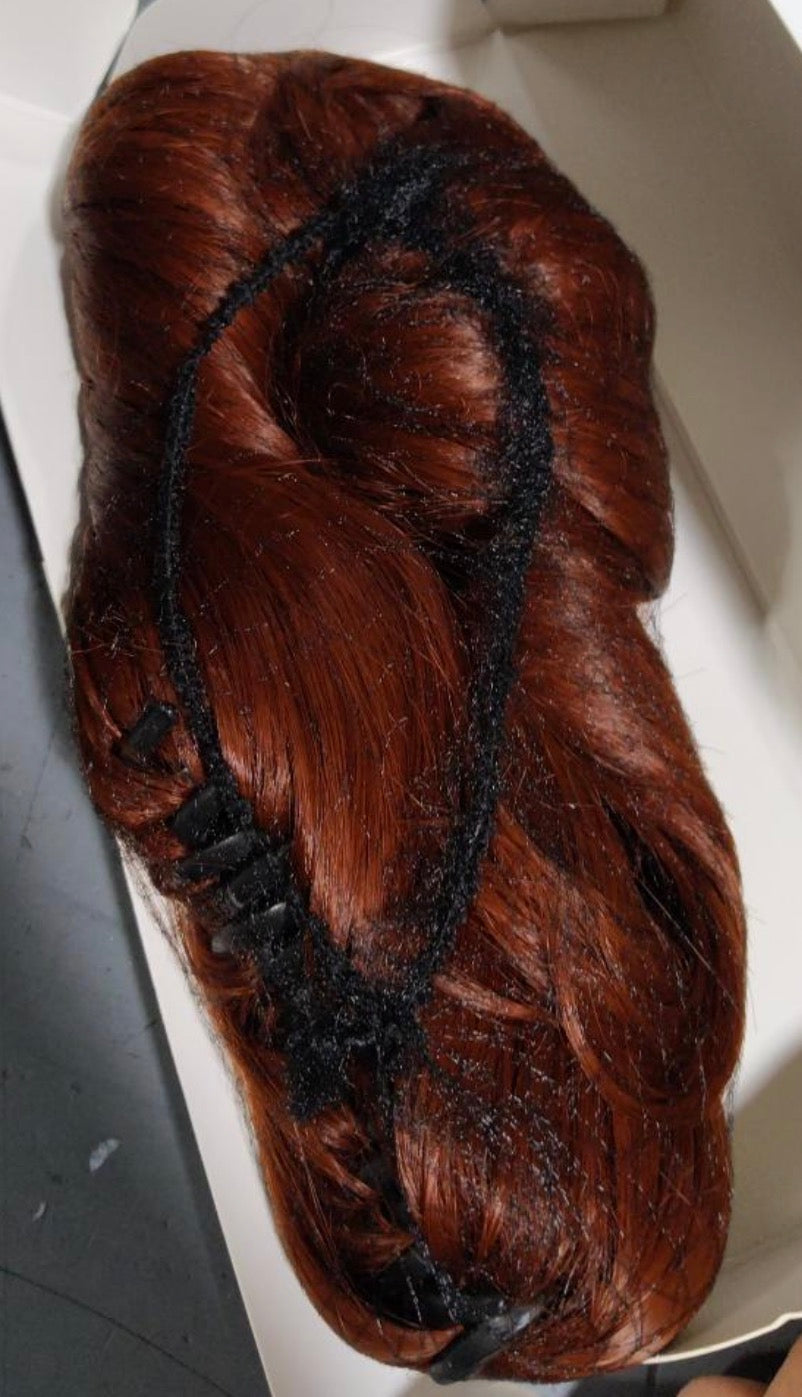 Claw Clip Ponytail Extension, 22" Clip in Ponytail,Auburn
Red Ponytail Extension,Long Wavy,Natural Looking Synthetic Hairpiece,Daily Use