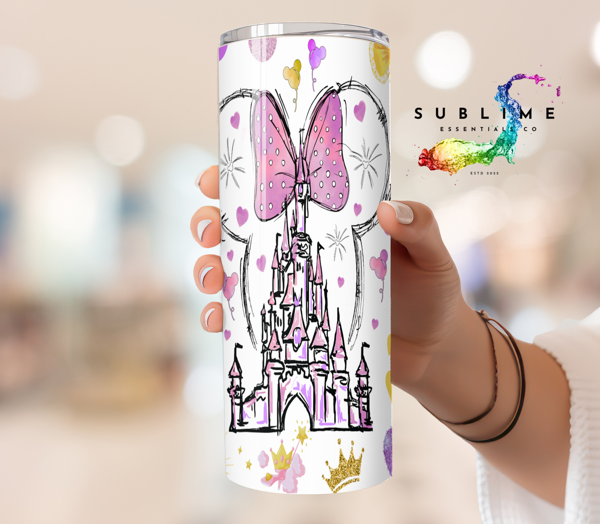 Disney Castle "Purple Dreams" Digital Download - PNG & JPEG Format