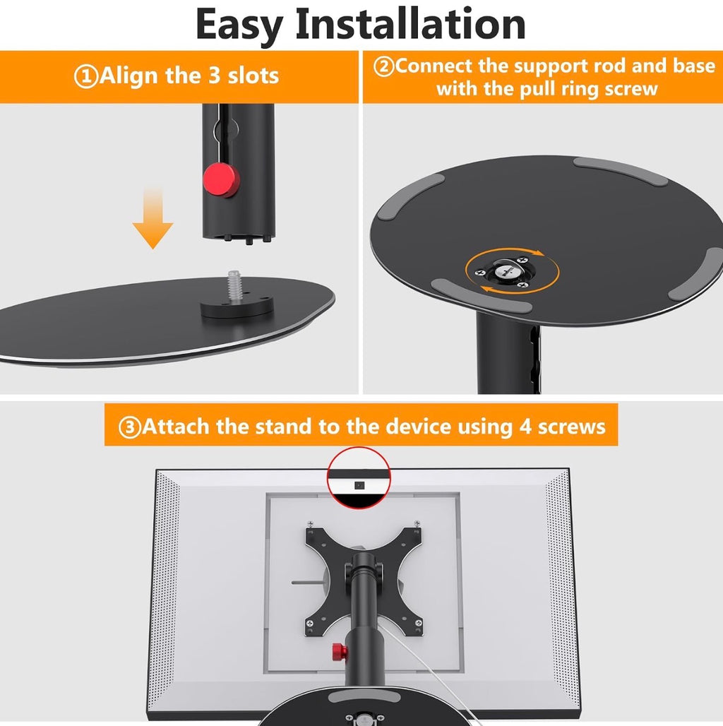 Laivli Form Factor Desk Tilt Stand Compatible Devices Show 15 (1st, 2nd Gen), Show 21 - Black Matte
