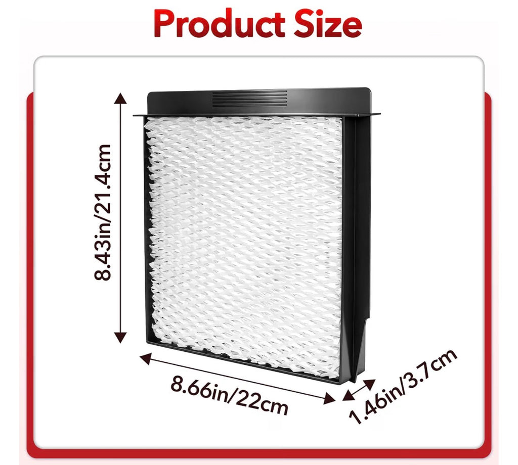 6 Pcs 1040 Humidifier Wick Filter Replacement
Compatible with AIRCARE Essick Air B40 B40-C,3D6 100 5D6 700 7D6 100, D46 720, CM330AWHT, CM330ABLK, CM330DWHT, CM330DBLK