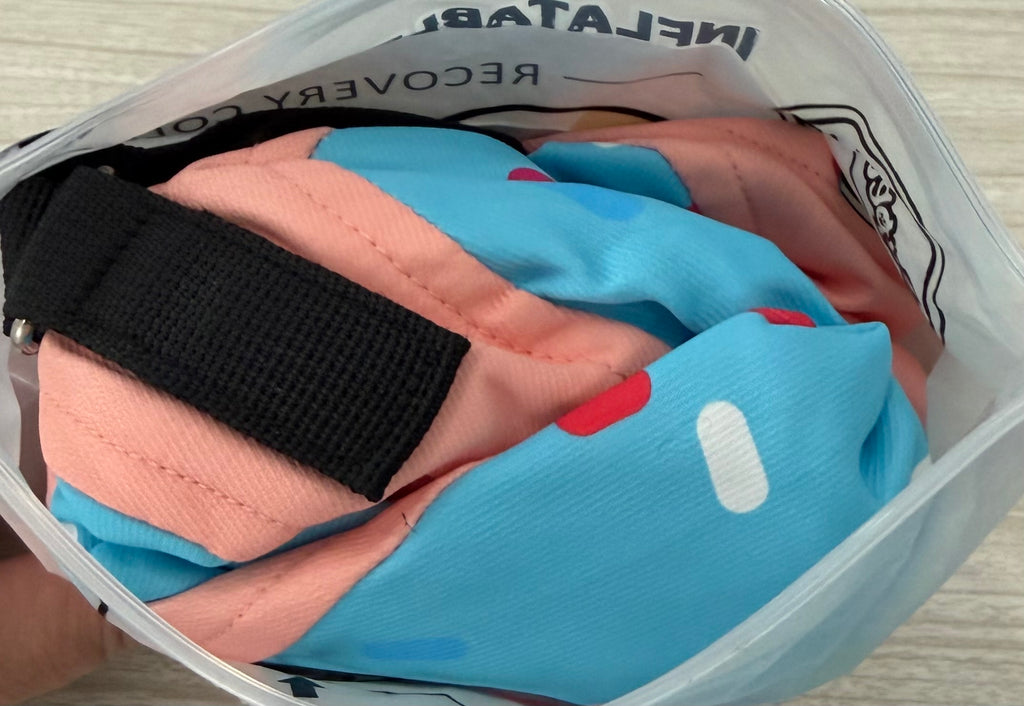 Inflatable Dog Cone Collar for Medium Dogs, Soft Cone Collar for Dogs Cats, ECollar Doggie Neck Donut Dog Cone Alternative After Surgery