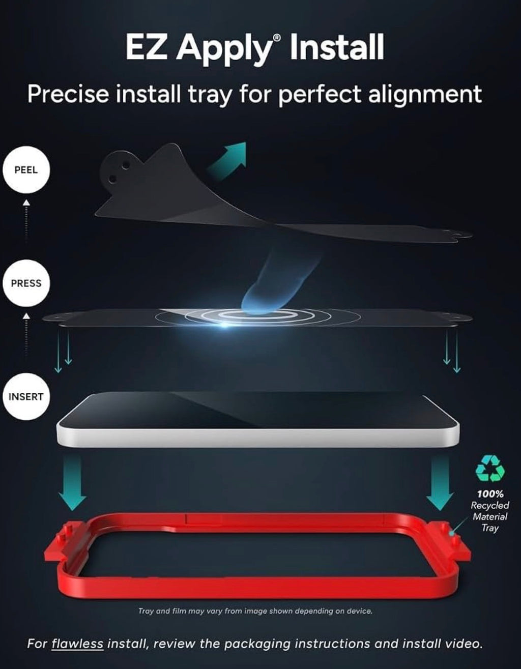 ZAGG InvisibleShield Fusion Samsung Galaxy S24 Ultra Screen Protector - Flexible Hybrid Protection, Unbreakable Polymer, High-Definition Clarity, Eco-Friendly, Biometric Tech Compatible