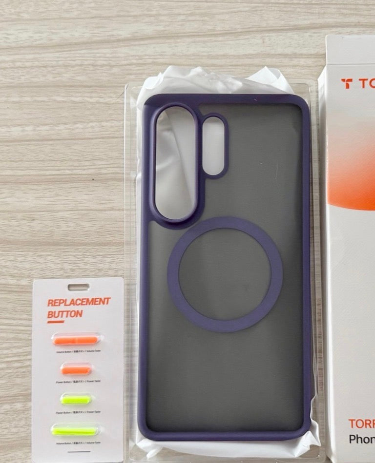 TORRAS - Magnetic for Samsung Galaxy S26 Ultra Case Military Grade Protection, Fit for MagSafe, 12FT Military Grade Protection Translucent Slim Case for Samsung S26 Ultra Case, Anti Fingerprint, Purple