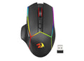 Redragon Wireless Gaming Mouse, Tri-Mode 2.4G/Bluetooth/USB-C, 7 Programmable Buttons, Tactile Rapid Fire Key, 8000 DPI RGB Ergonomic Mouse for PC Windows Gaming & Work, M814