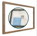 Decorative Frame Made for Amazon Frame for Echo Show 15 (Gen 2, 2024 Release - Dark Brown Woodgrain Look