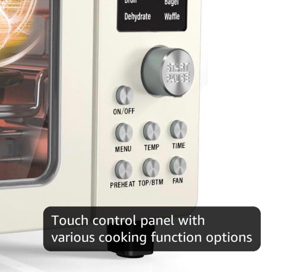 Nuwave Bravo Pro Smart Air Fryer Toaster Oven Countertop Combo
10-in-1 Cooking Functions, 1800W, 50-450°F, 21-Qt, PFAS-Free, Upgraded Super Convection, Cream