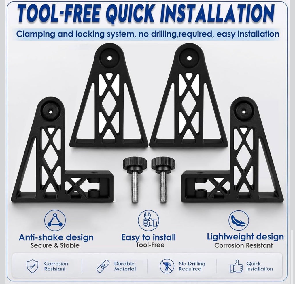 4 Pack Adjustable 4" Kayak Seat Riser Booster
Lightweight Kayak Seat Lifting and Upgrade Accessories, Compatible with Hoodoo Tempest/Voyager, BKC Kayaks