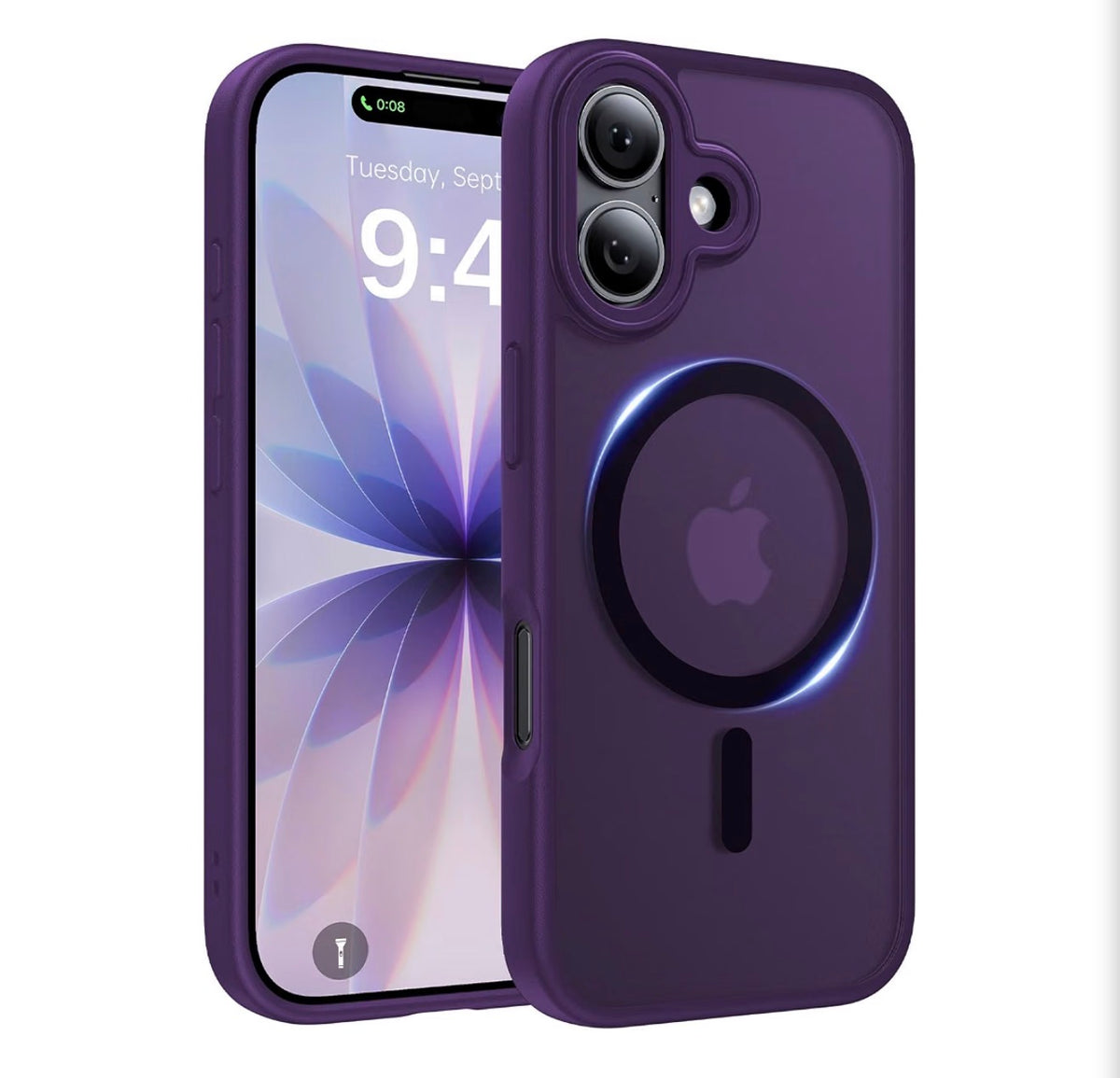 Magnetic Case for iPhone 17, Compatible with MagSafe, Anti-Slip Military-Grade Drop Protection, Camera Protection, Slim Shockproof Protective for iPhone 17 Phone Case, Purple