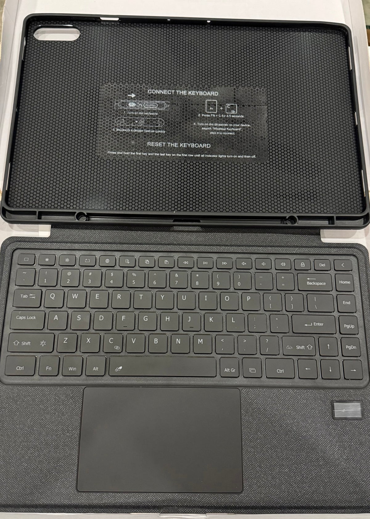 Keyboard Folio w/Status Screen for Samsung Galaxy Tab S11 Ultra 14.6 inch 2025, Tab S11 Ultra 14.6" Bluetooth Keyboard with Trackpad & Any-Angle Stand & Backlit, Tab S11 Ultra Keyboard