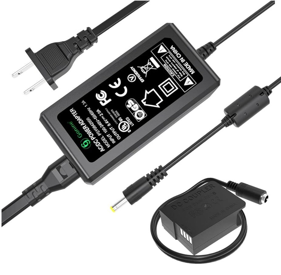 DMW-DCC8 Dummy Battery DMW-AC8 Power Suply Kit for Panasoni Lumix G7
DMW-DCC8 DC Coupler Compatible with Panasonic Lumix G7 GX8 G85 DMC-FZ200 DMC-FZ1000 DMC-GH2 DMC-G5 DMC-G6 DMC-G7.