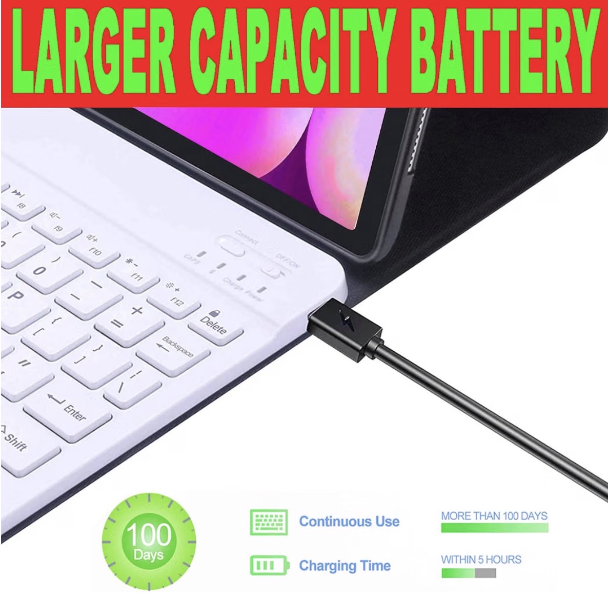 Keyboard Case for Samsung Tab S10 Plus/ S9 FE+/ S9+/ S8 Plus /S7 Plus/S7 FE 12.4" Smart Backlit Case Keyboard with Pen Holder (Light Pink)