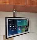 Under-Cabinet Mount， for Echo Show 15, Keeps Echo Off The Counter and Turns Side to Side, Ceiling or Under-Cabinet Mount Silver 026-02