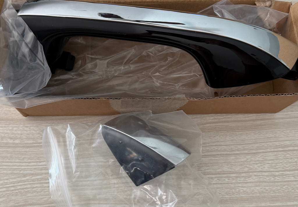 Rear Right Exterior Door Handle Chrome with Black Painted Compatible with Kia Optima 2016-2019