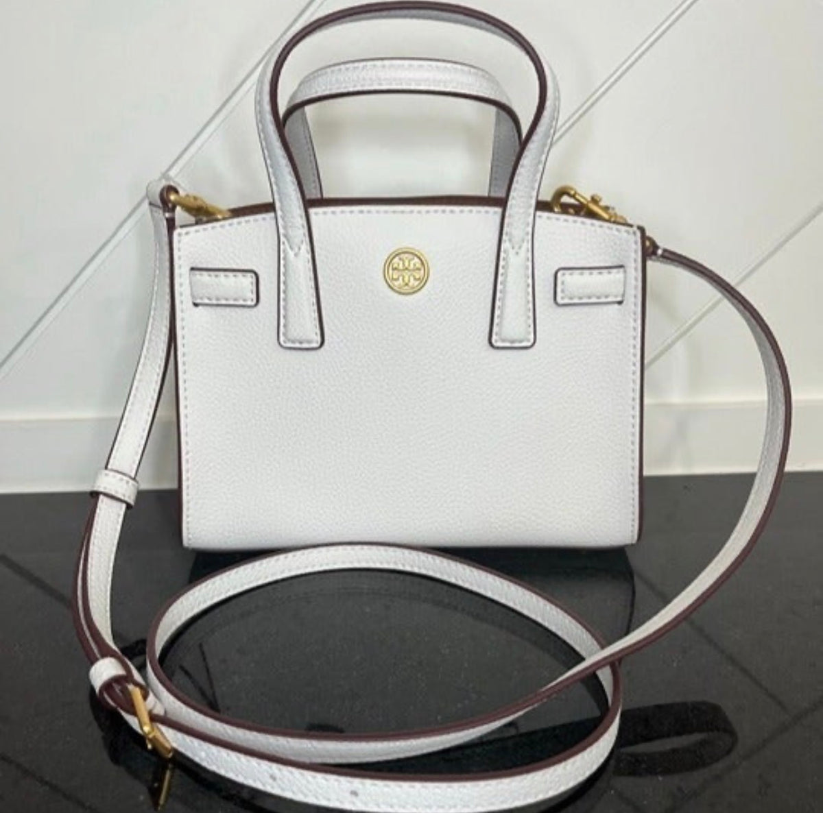 Tory Burch - Walker Micro Satchel - Gardenia (White)