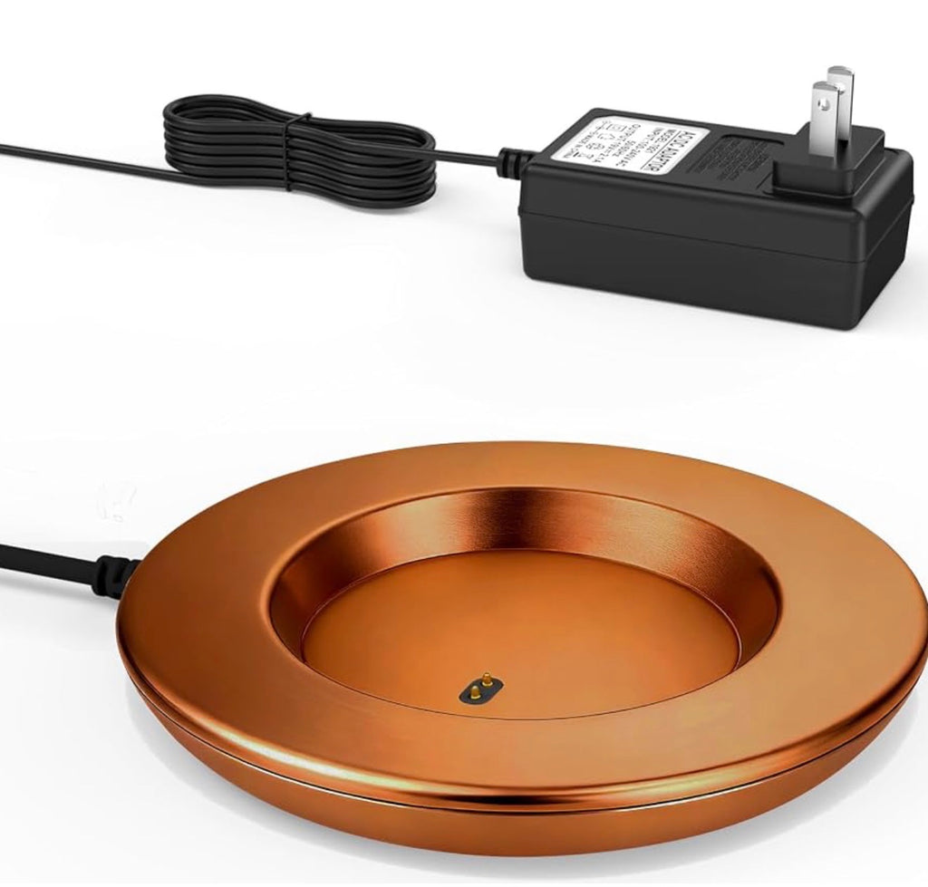 Charging Coaster 2 Compatible with Temperature Control Smart Mug 2,Mug1,Cisain Mug Power Cord for Em/BER Smart Temperature Control Mugs (Copper)