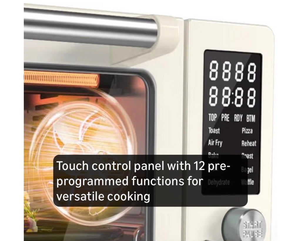 Nuwave Bravo Pro Smart Air Fryer Toaster Oven Countertop Combo
10-in-1 Cooking Functions, 1800W, 50-450°F, 21-Qt, PFAS-Free, Upgraded Super Convection, Cream