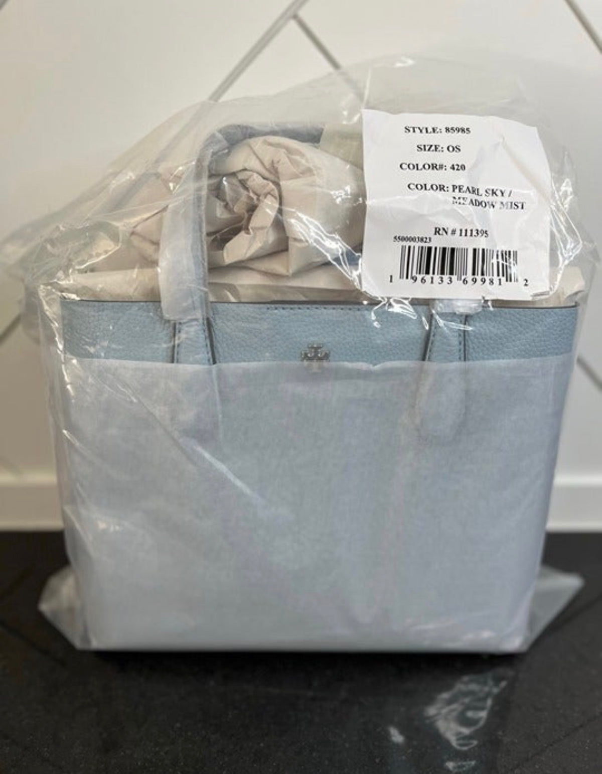 Tory Burch - Blake Small Tote - Pearl Sky / Meadow Mist
