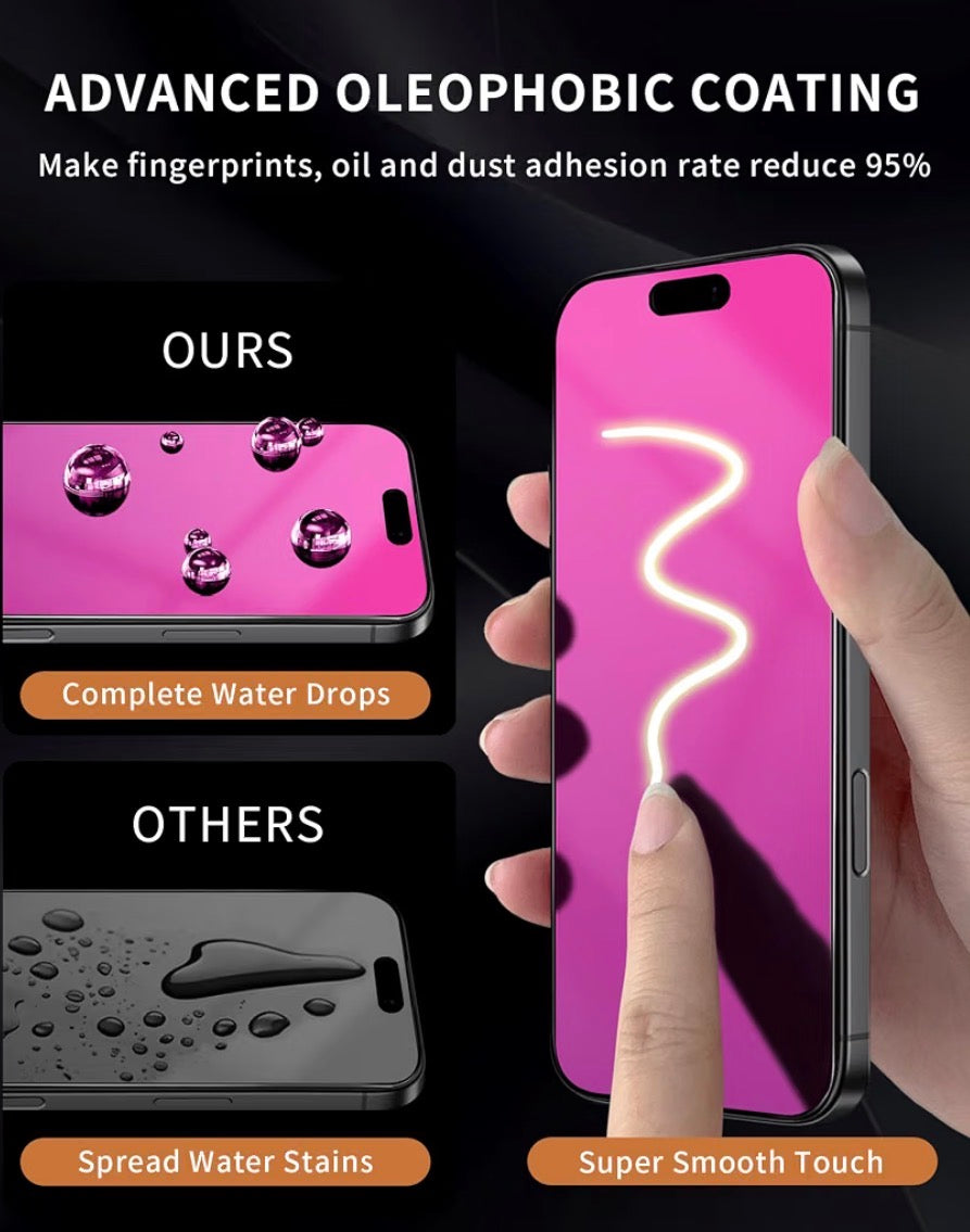 Gradient for iPhone 17 Pro Max Privacy Screen Protector [Auto-Installation]
2 pack for iPhone17 Pro Max 6.9 inch, Tempered Glass Anti Spy Anti Blue Light Eye Protection HD Clear Anti-Scratch No Bubble