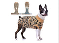 Dog Surgery Recovery Suit, Soft Breathable Neuter Suit for Male Dogs, Post Neuter Surgery Suit, Alternative to Cone of Shame, Wound Care for Dogs, Anti-lick Dog Recovery Suit Brown Leopard, Large
