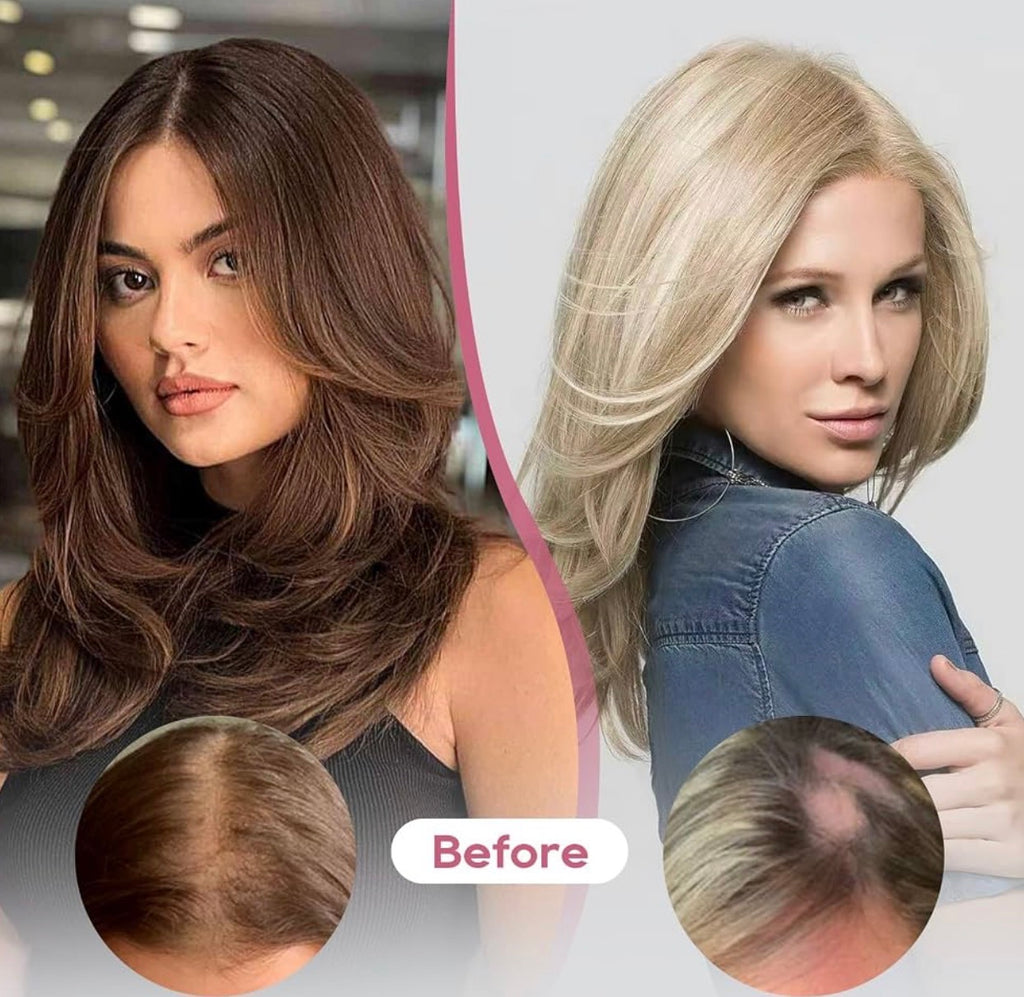 Human Hair Topper for Women Real Human Thick Hair Topper Invisible Wiglett for Daily Wear Adding Instant Volume, Gray