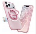For iPhone 17 Pro Max Case, 360 Magnetic Stand, O3 Fitness Series, [Fit for MagSafe] [4X Military-Grade Protection] Slim Case for iPhone 17 Pro Max phone case,6.9", Translucent Pink, Ostand